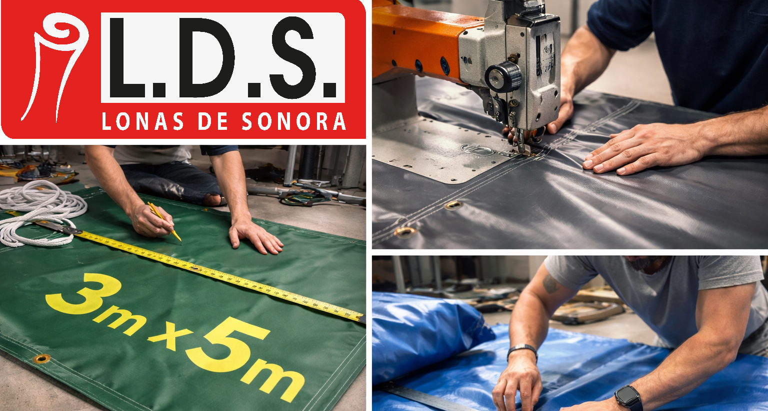 Medidas de lona para camión e industrial